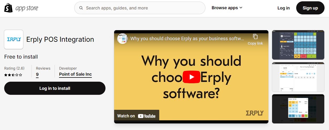 Erply POS Integration